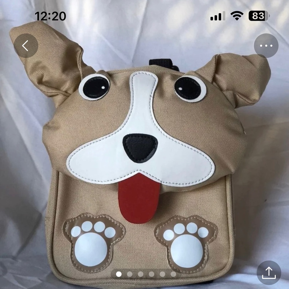 Pets own back pack for small to med 28 pound size dogs beige one one only